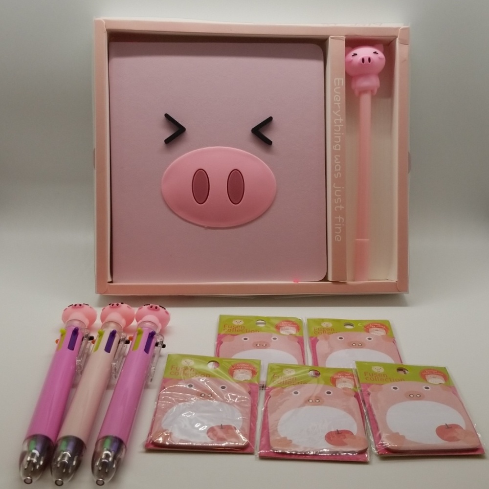 pig stationery set/stationary , kawaii